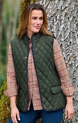 Contrast Tipped Gilet