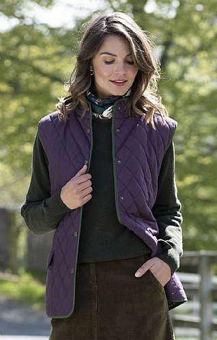 Contrast Tipped Gilet