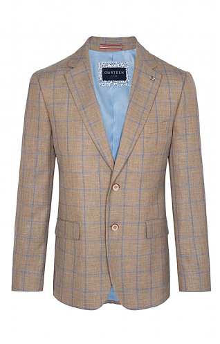 Gurteen Linen Blend Check Jacket