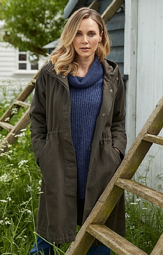 Ladies Adini Liliana Coat - Olive