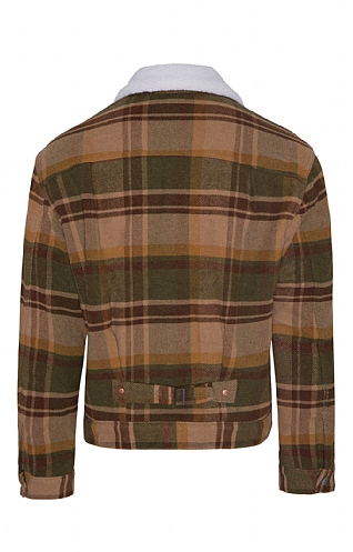 Mens plaid deals sherpa jacket