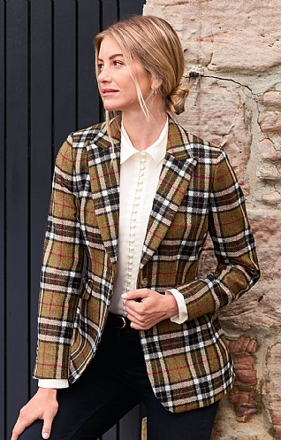 Tweed longline blazer cheap