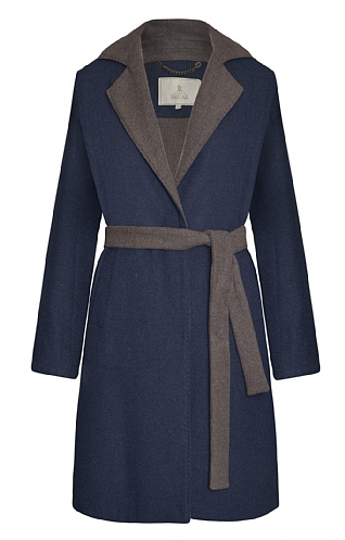 Ladies wool blend coat top