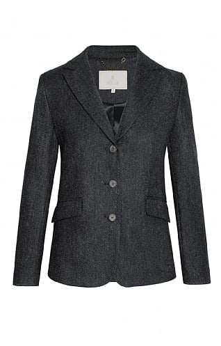 House of Bruar Ladies Tweed Hacking Jacket, Charcoal Barleycorn