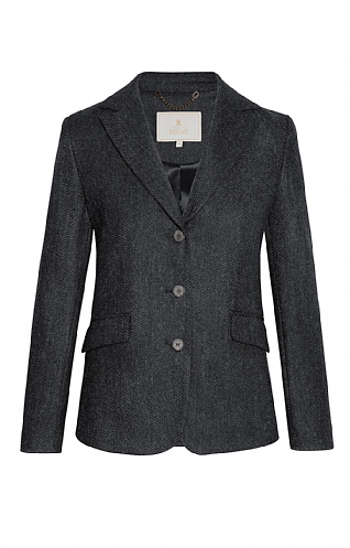 House of Bruar Ladies Tweed Hacking Jacket, Charcoal Barleycorn