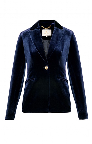 Womens velvet on sale jacket