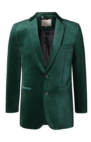 Single Breasted Velvet Jacket
