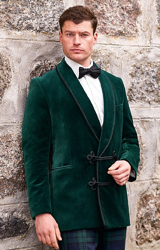 Double Breasted Velvet Jacket