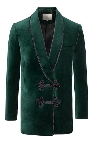Double Breasted Velvet Jacket