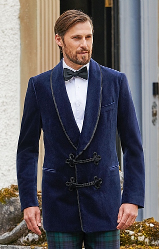 Double Breasted Velvet Jacket