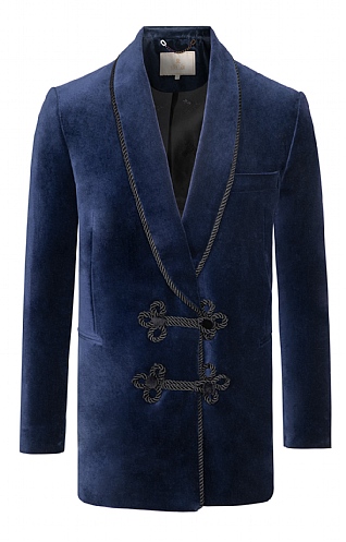 Double Breasted Velvet Jacket