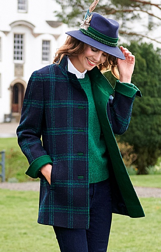 Trim Harris Tweed Coat