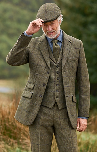 Mens Saxony Tweed Hacking Jacket - House of Bruar