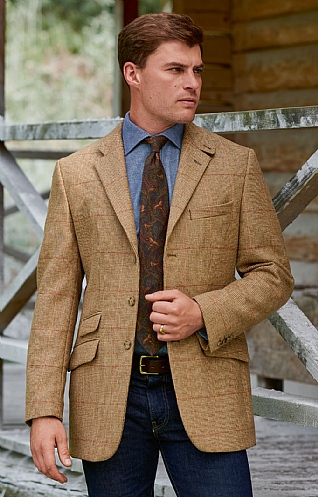 Tweed hacking sale jacket mens