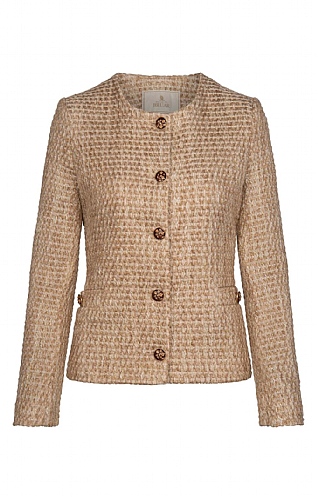 Crew Neck Boucle Jacket