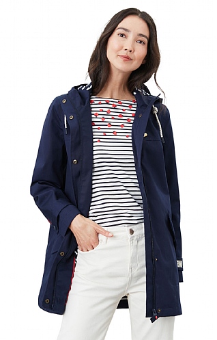Ladies Joules Coast Mid Waterproof Coat 