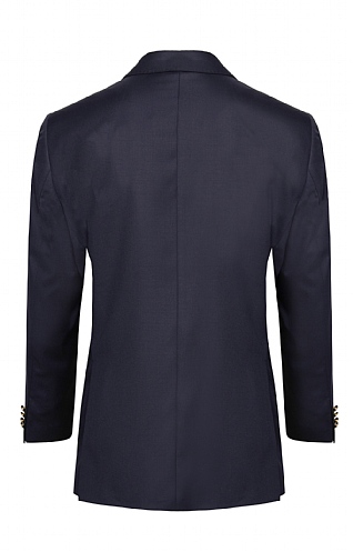 Long navy blue best sale blazer