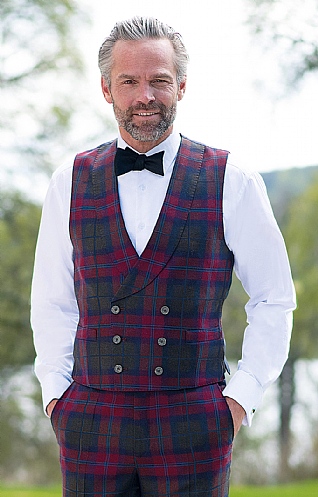 Mens Double Breasted Plaid Waistcoat Mens Double Breasted Plaid Waistcoat