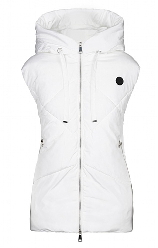 House Of Bruar Ladies Quilt Hooded Gilet - White, White