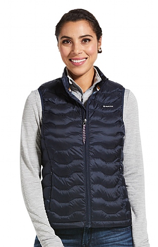 Ladies Ariat Ideal 3.0 Down Vest, Navy Eclipse