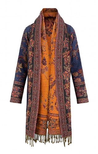 Fringed Pashmina Coat