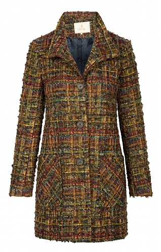 Boucle Funnel Coat