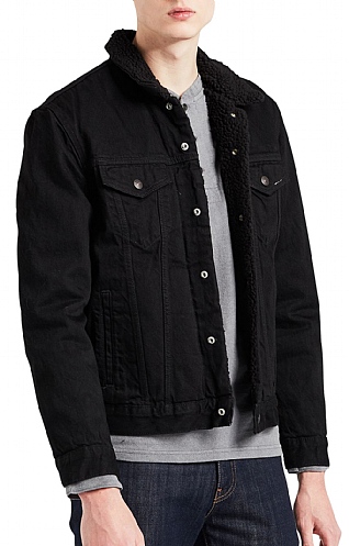 Mens Levi's Sherpa Trucker Jean Jacket - House of Bruar