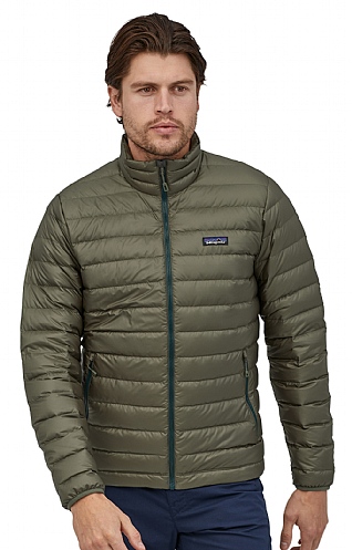 patagonia down sweater jacket green