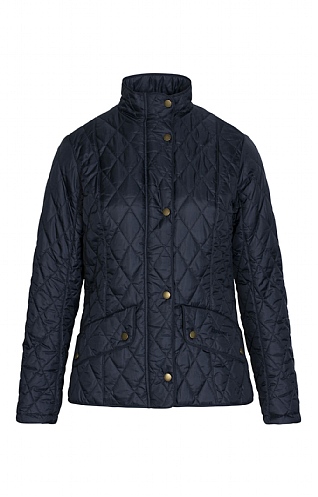 Ladies Barbour Flyweight Cavalry Quilt, Navy/Navy