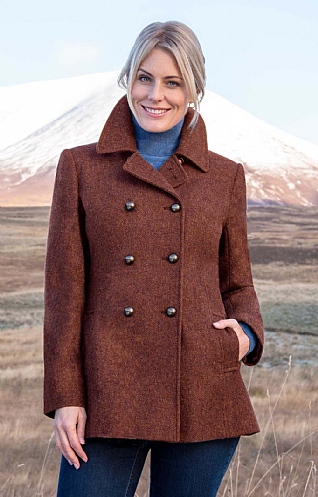 Herringbone Peacoat