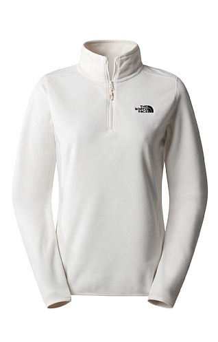 The North Face Ladies North Face Glacier Quarter Zip Fleece Top, Gardenia White