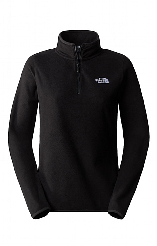 The North Face Ladies North Face Glacier Quarter Zip Fleece Top - Black, Black