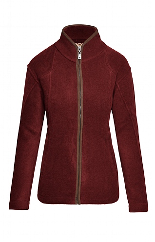 House Of Bruar Ladies Fleece Jacket - Red, Red