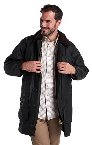 Mens Barbour Border Waxed Jacket