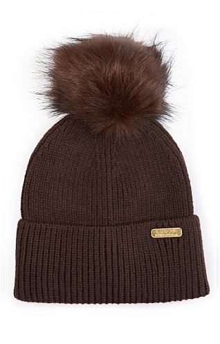 Ladies Barbour International Mallory Pom Beanie