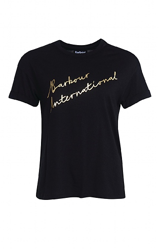 Ladies Barbour International Nola T-Shirt - Black