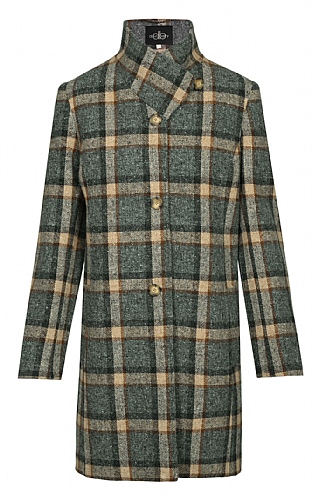 Tweed Funnel Coat