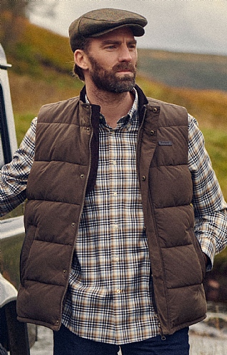 mens gilet barbour