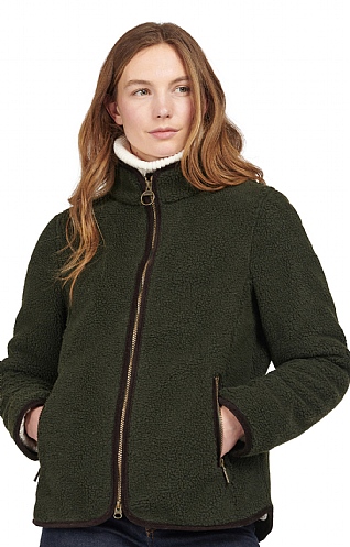 Ladies Barbour International Lavenham Fleece, Olive/Classic