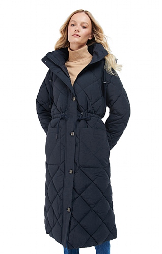 Ladies Barbour Orinsay Quilted Jacket, Dark Navy/Dress