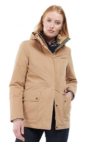 Ladies Barbour Buttercup Jacket, Hessian/Classic