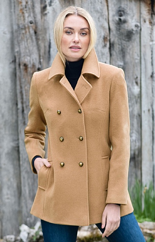 Wool and Cashmere Peacoat Wool and Cashmere Peacoat