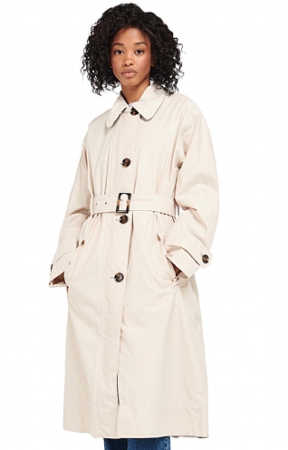 Ladies Barbour Somerland Jacket, Blanc/Ancient Poplar