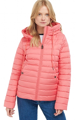 Ladies Barbour Coraline Quilted Jacket, Pink Punch