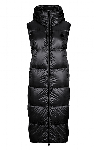 House Of Bruar Ladies Long Quilted Gilet - Black, Black