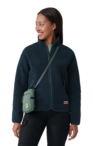 Ladies Fjallraven Vardak Pile Fleece Jacket - Navy Blue, Navy