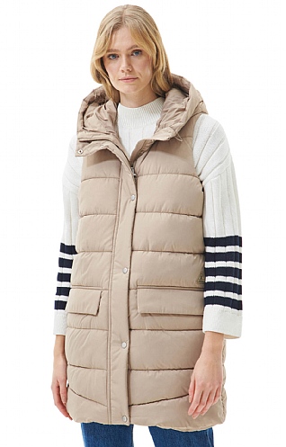 Ladies Barbour Bracken Gilet, Light Trench