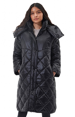 Ladies Barbour International Benson Quilt - Black, Black