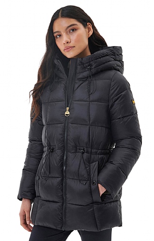 Ladies Barbour International Ennis Quilt - Black, Black