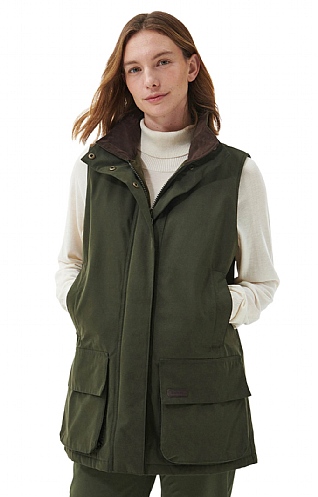 Ladies Barbour Beaconsfield Gilet - Olive, Olive